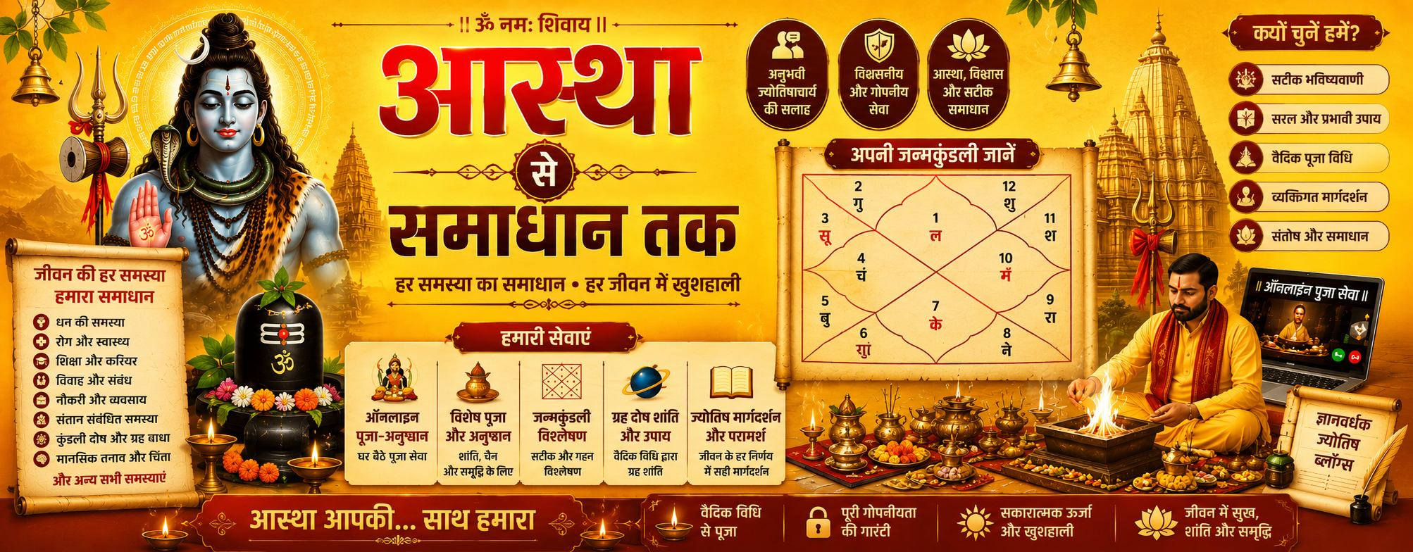 Astro Pujatirth बैनर